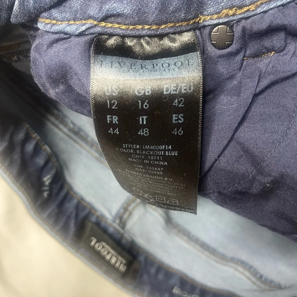 Liverpool women’s jeans size 12